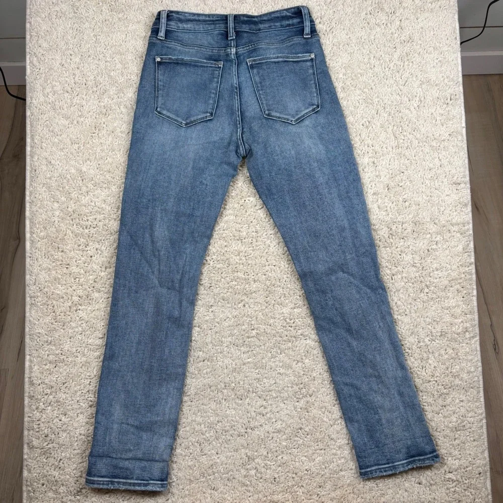 PETRA 153 Women's‎ Blue Distressed High Rise Skinny Jeans Size 29